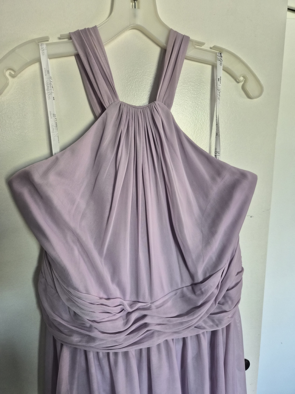 Lavender Halter Maxi Dress - Women Size 22 Prom Bridesmaid - Picture 3 of 3